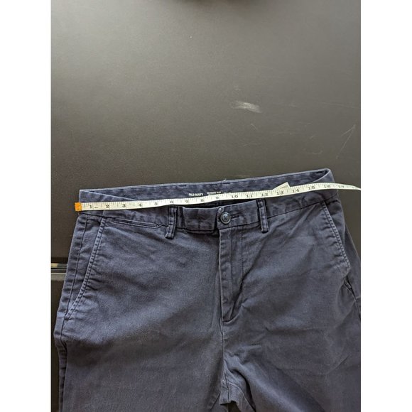 Old Navy Mens Navy Ultimate Slim Built-In Flex Pants Size 34/32 Career Office - Picture 7 of 9